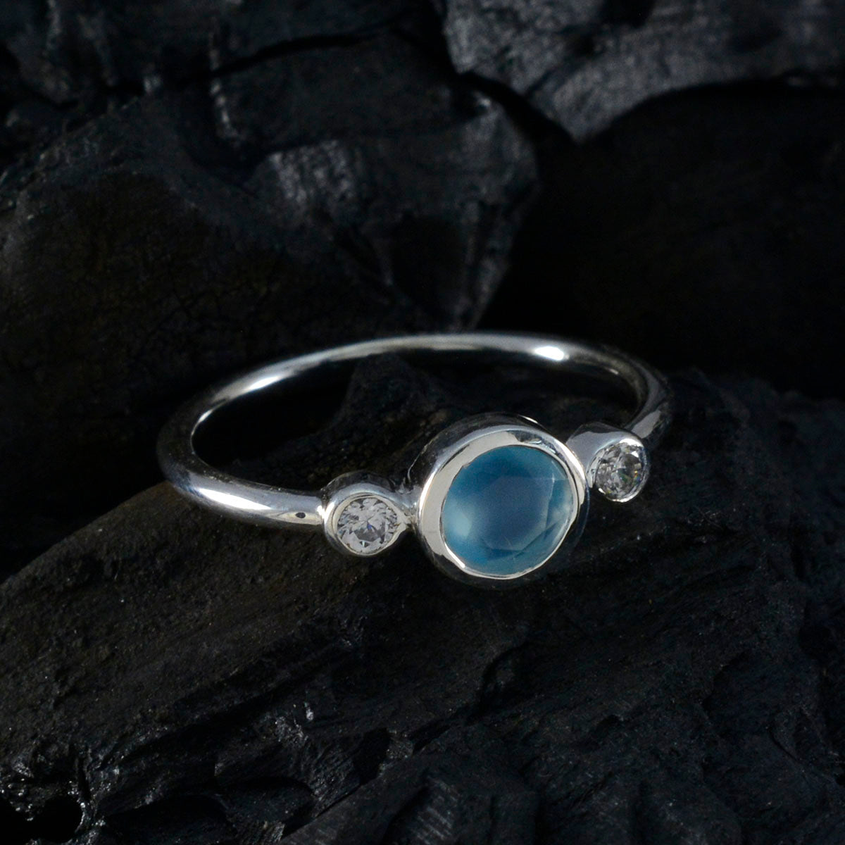 Aaliyah Fairytale Aqua Trilogy Ring