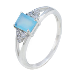 Autumn Contemporary Aqua Halo Ring