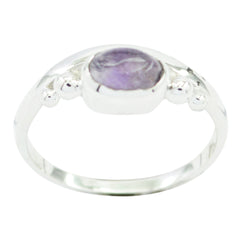 Freya Romantic Purple Solitaire Ring Amethyst Purple