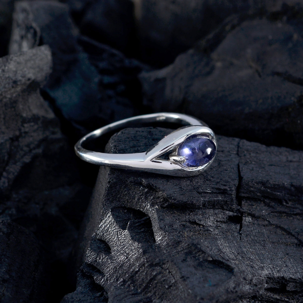 Ananya Sophisticated Purple Solitaire Ring