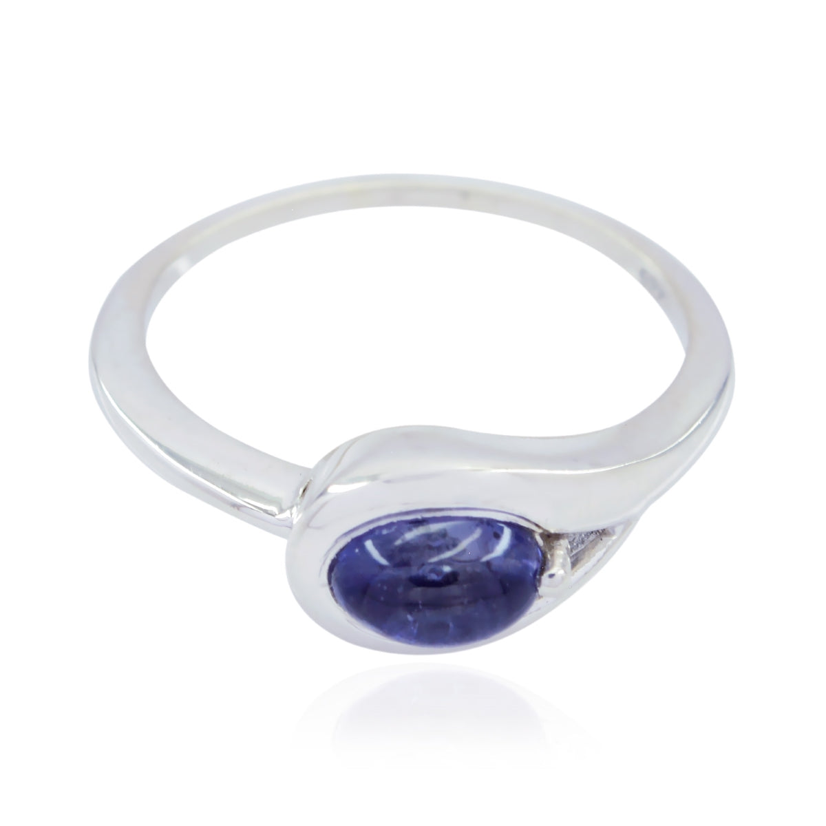 Ananya Sophisticated Purple Solitaire Ring Amethyst Purple