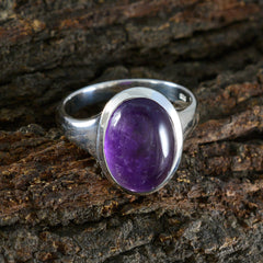 Micaela Abstract Purple Solitaire Ring
