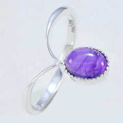 Yasmine Luxurious Purple Solitaire Ring