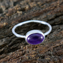 Aisha Graceful Purple Solitaire Ring