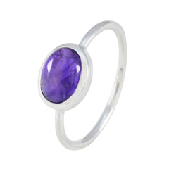 Aisha Graceful Purple Solitaire Ring