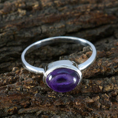 Yuna Modern Purple Solitaire Ring
