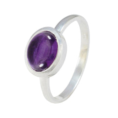 Yuna Modern Purple Solitaire Ring
