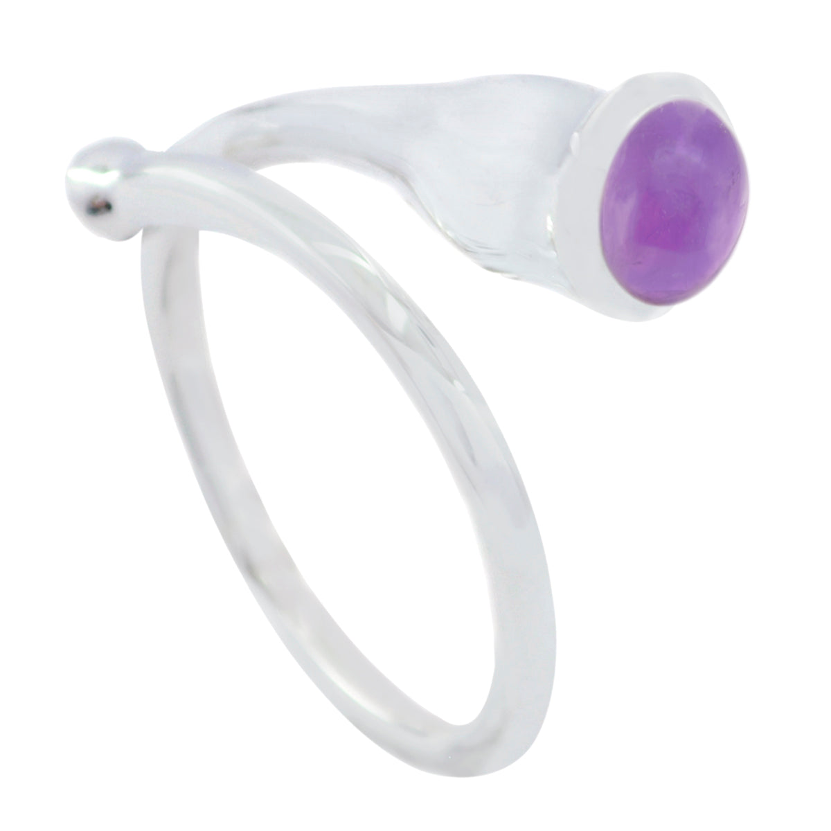 Julia Luxurious Purple Solitaire Ring Amethyst Purple