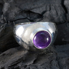 Aisha Contemporary Purple Solitaire Ring