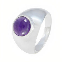 Aisha Contemporary Purple Solitaire Ring
