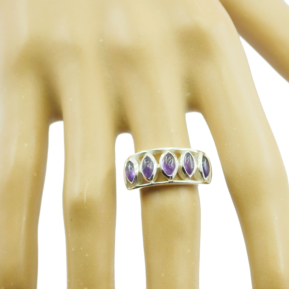 Constanza Artisan Purple Penta Ring