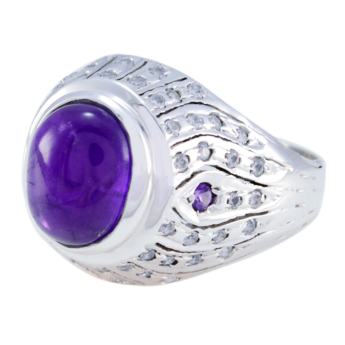 Autumn Modern Purple Halo Ring
