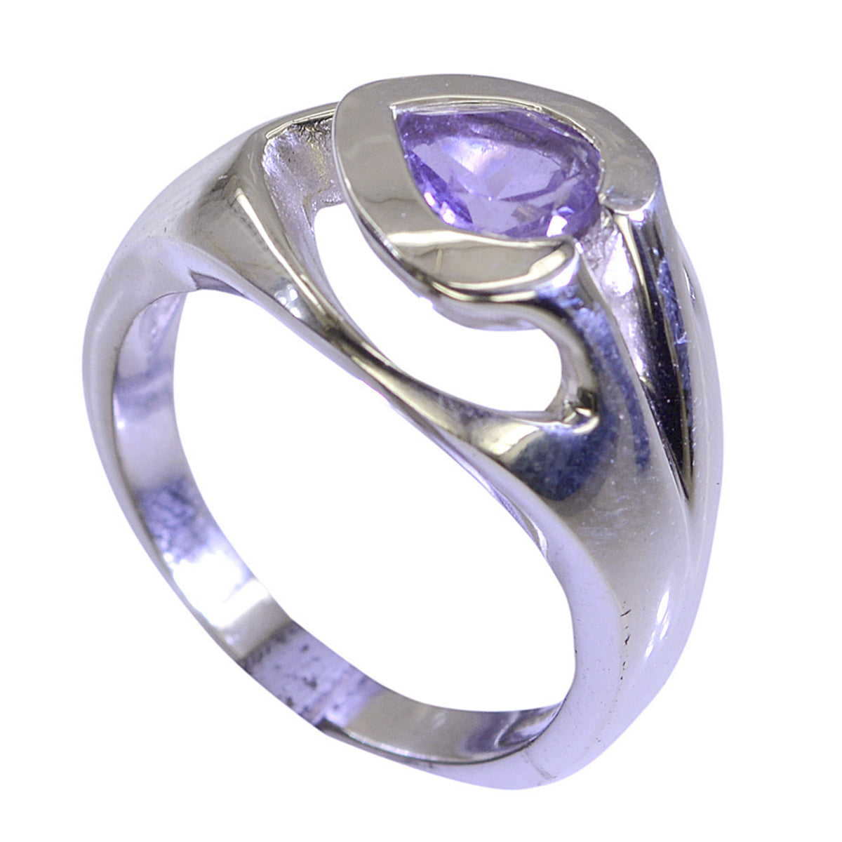 Laura Engagement Purple Solitaire Ring