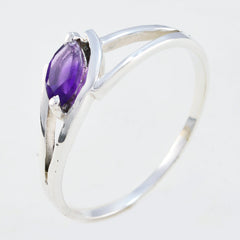 Hua Trendy Purple Solitaire Ring