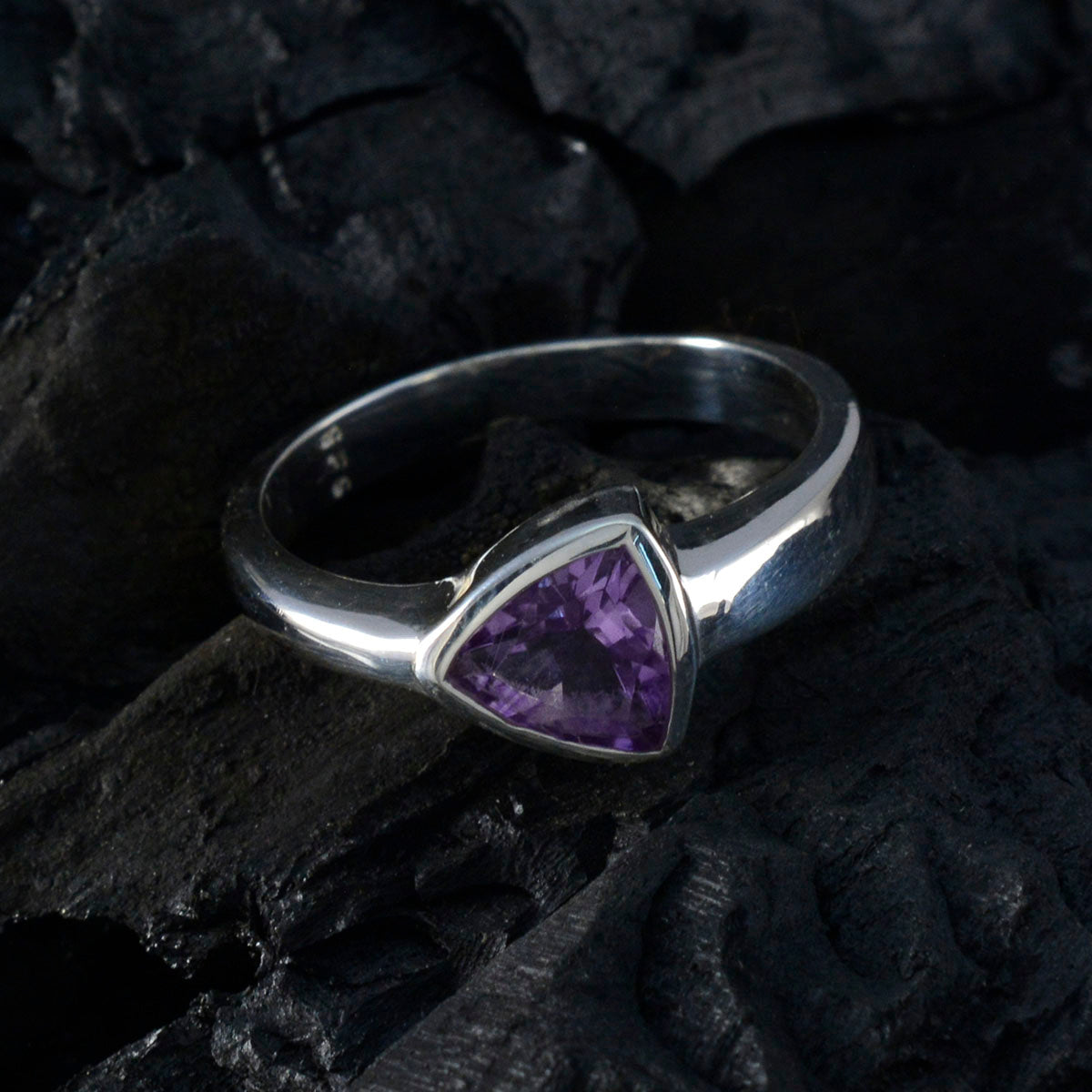 Zoey Heritage Purple Solitaire Ring
