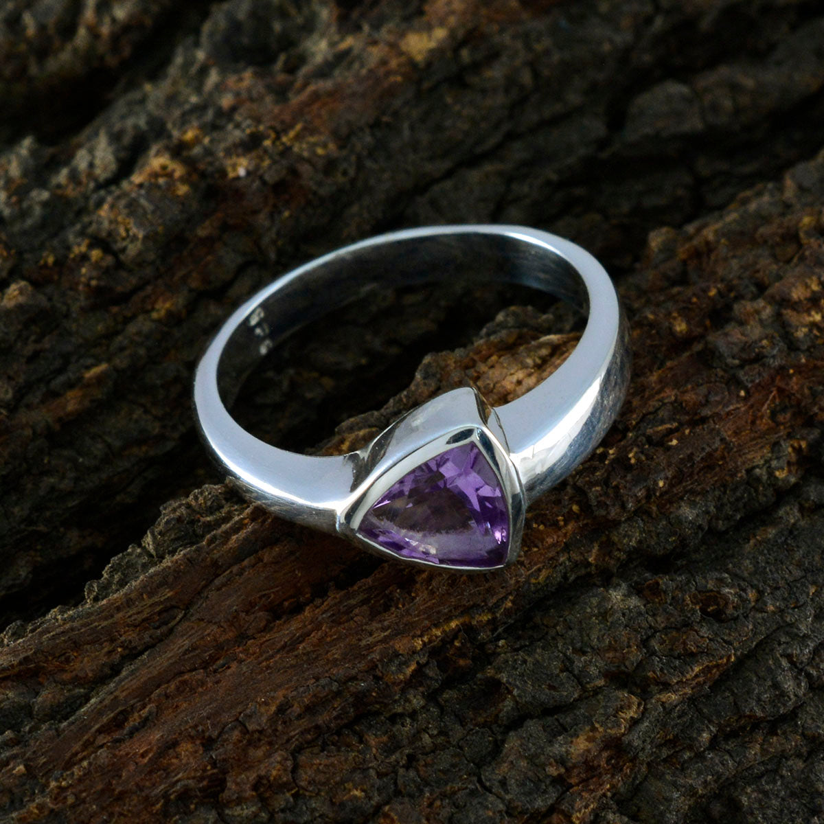 Zoey Heritage Purple Solitaire Ring