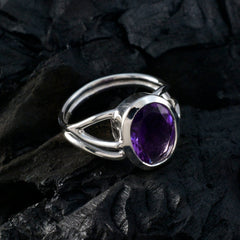 Kennedy Luxurious Purple Solitaire Ring