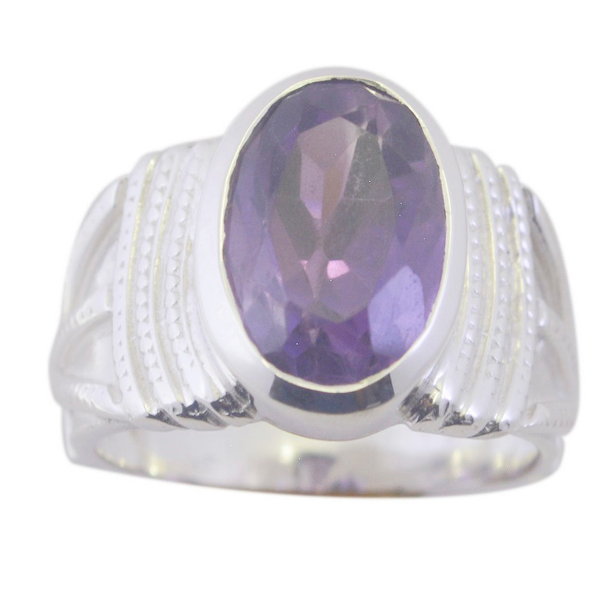 Carolina Vintage Purple Solitaire Ring Amethyst Purple