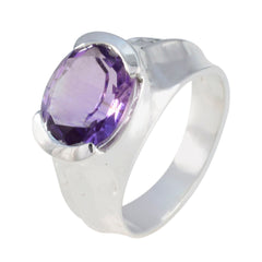 Angel Romantic Purple Solitaire Ring