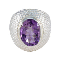 zazlle engravings Purple Solitaire Ring Amethyst Purple