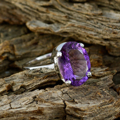 Andrea propsel Purple Solitaire Ring