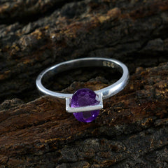 Emi Feminine Purple Solitaire Ring