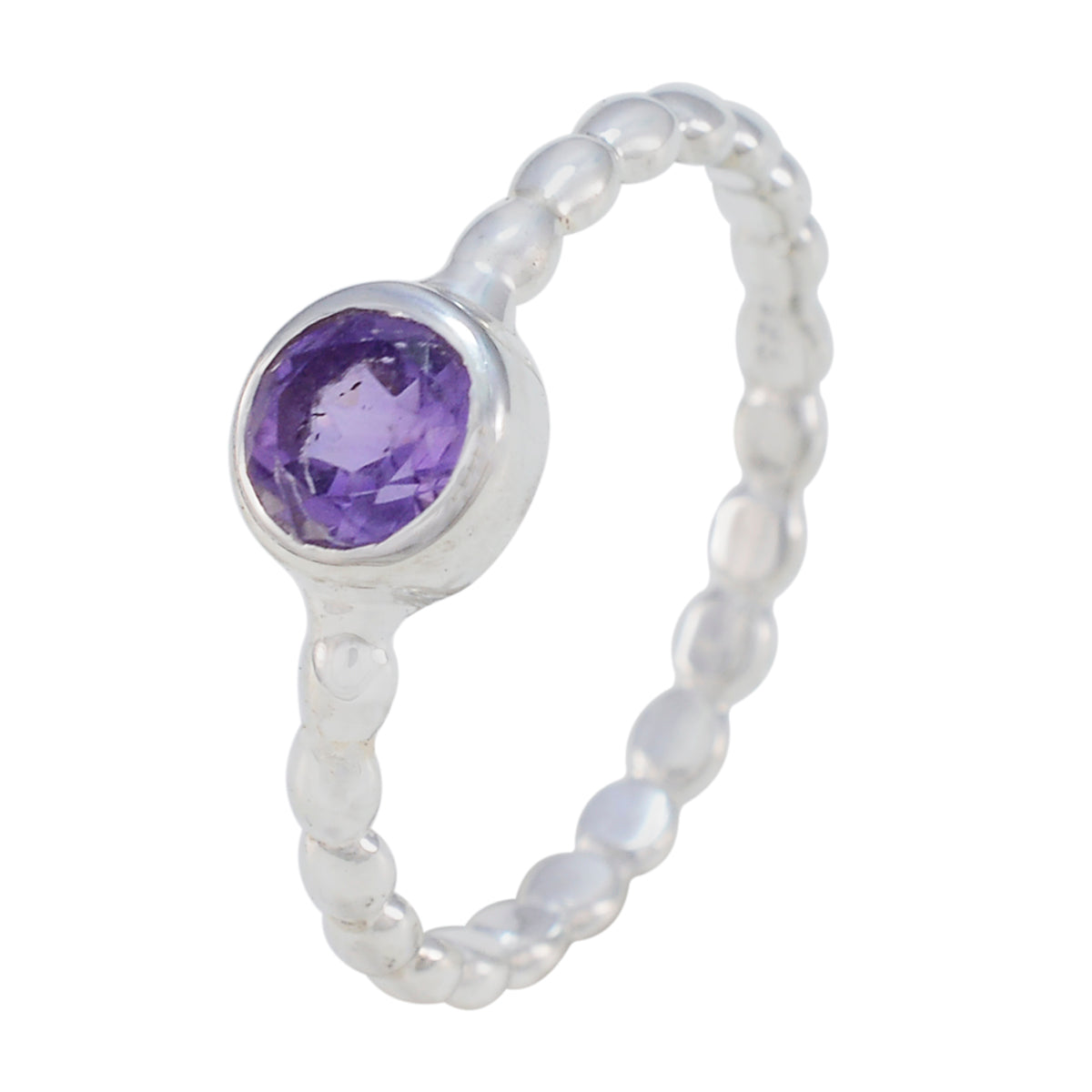 Florencia Trendy Purple Solitaire Ring