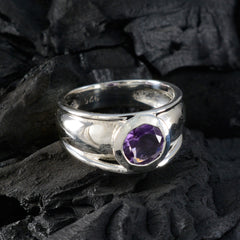 Joaquina Abstract Purple Solitaire Ring