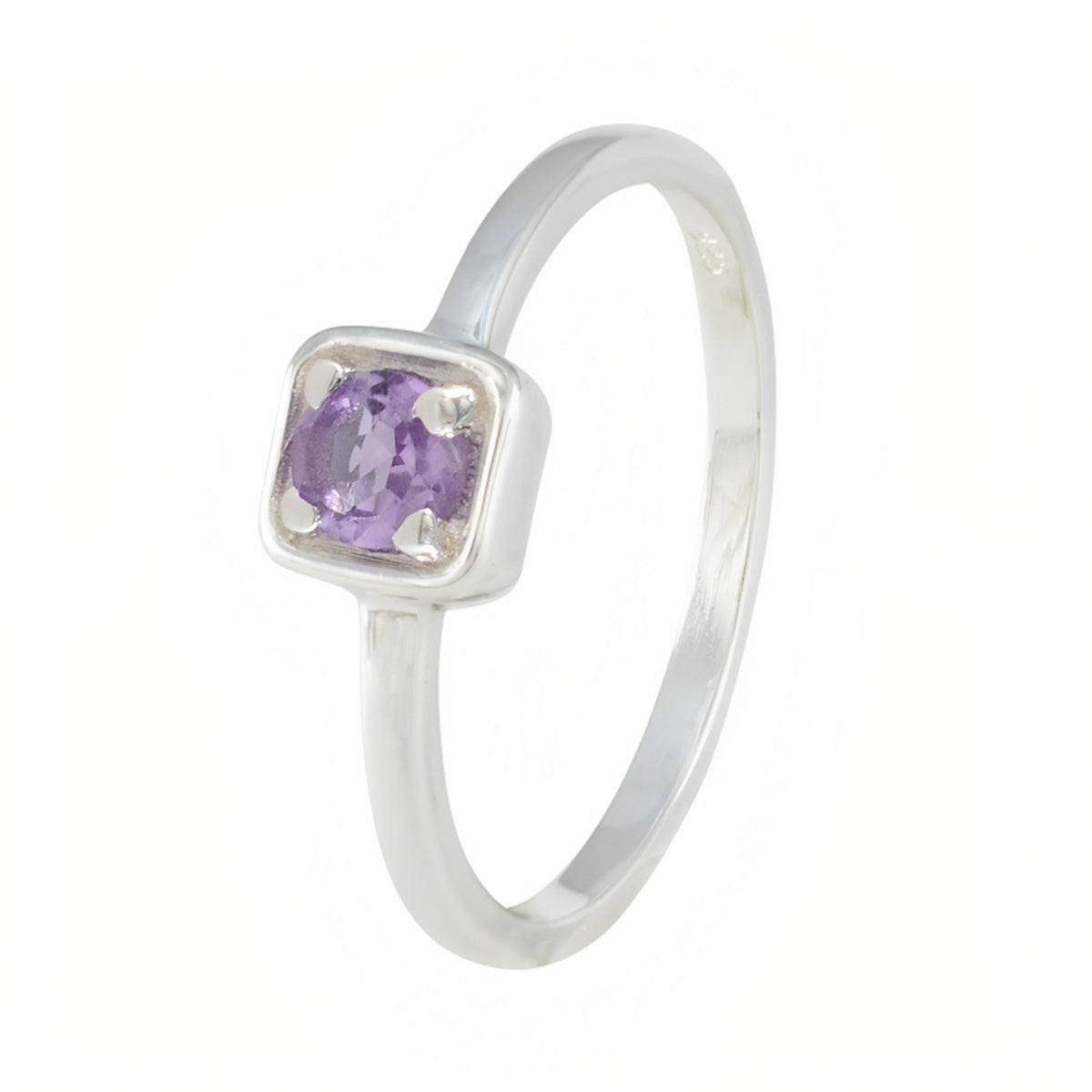 Priya Graceful Purple Solitaire Ring