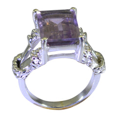 Carolina Rope-Wire Purple Solitaire Ring
