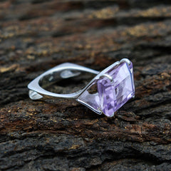 Siti Art Deco Purple Solitaire Ring