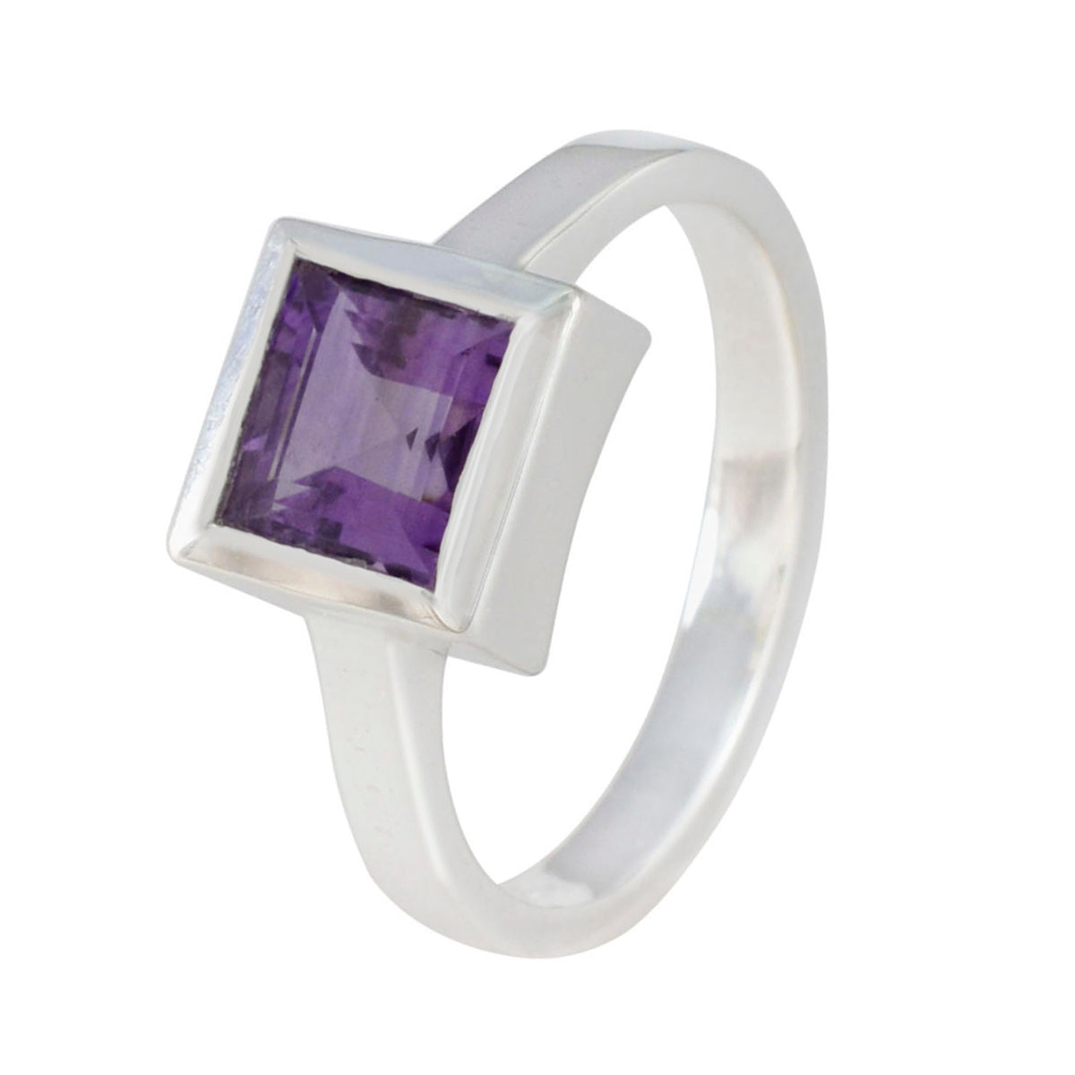 Nisa Boho Purple Solitaire Ring