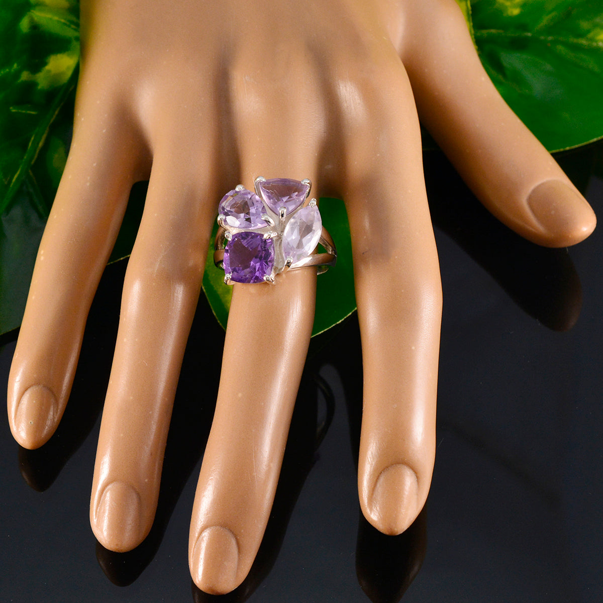 Saanvi Cocktail Purple quarter Ring