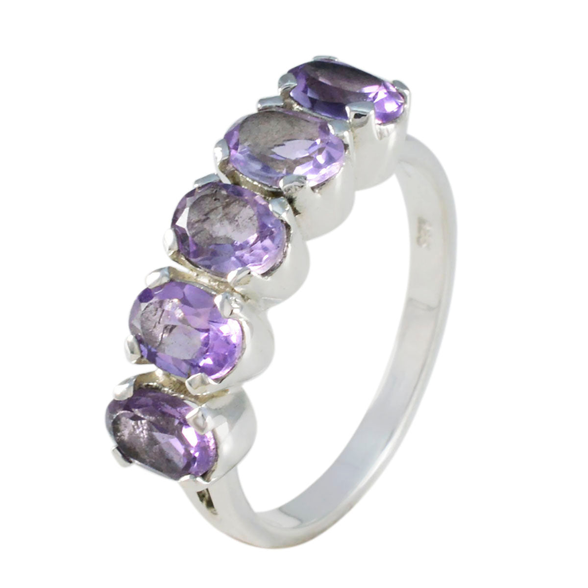 Aisha Artisan Purple Penta Ring