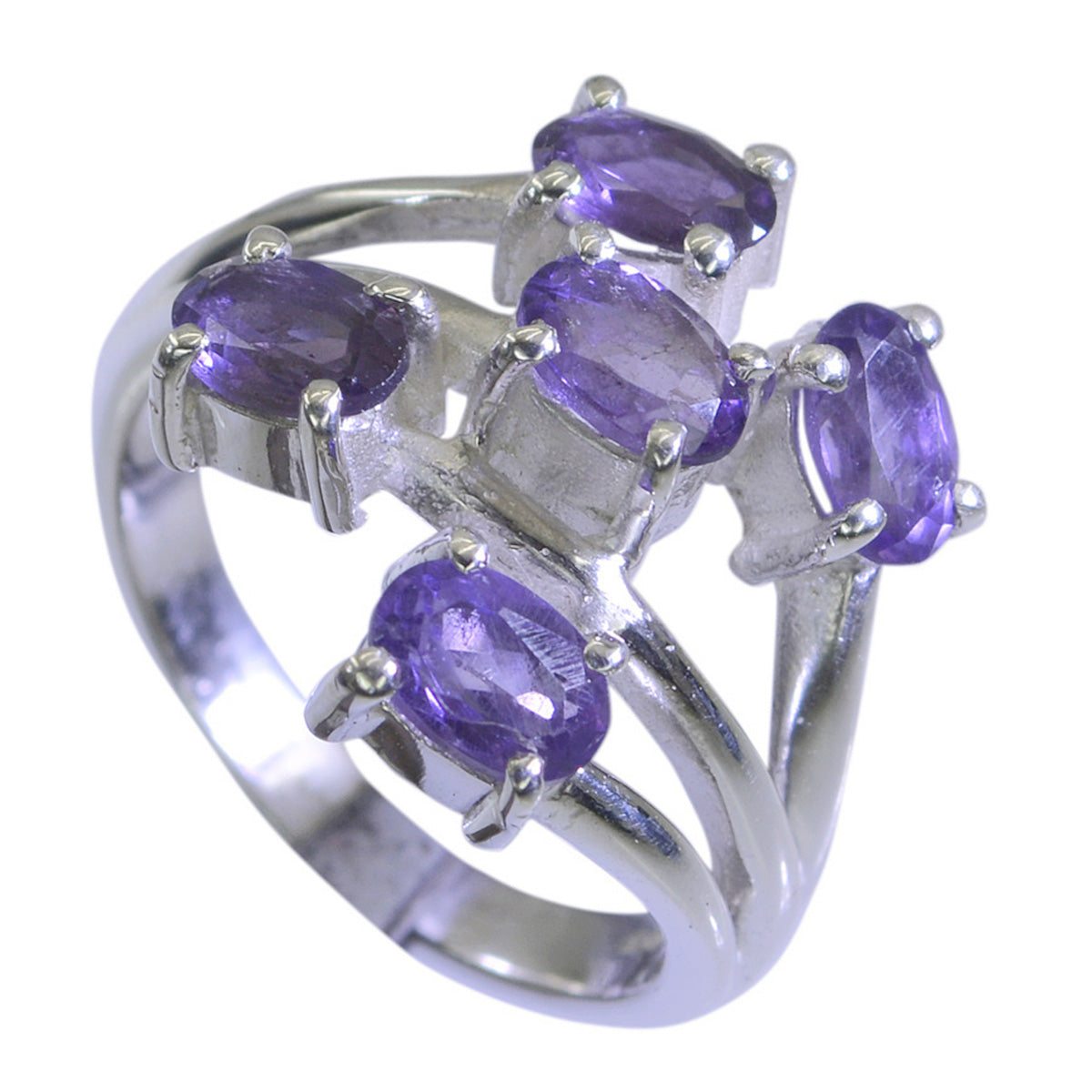 Amelia Graceful Purple Penta Ring