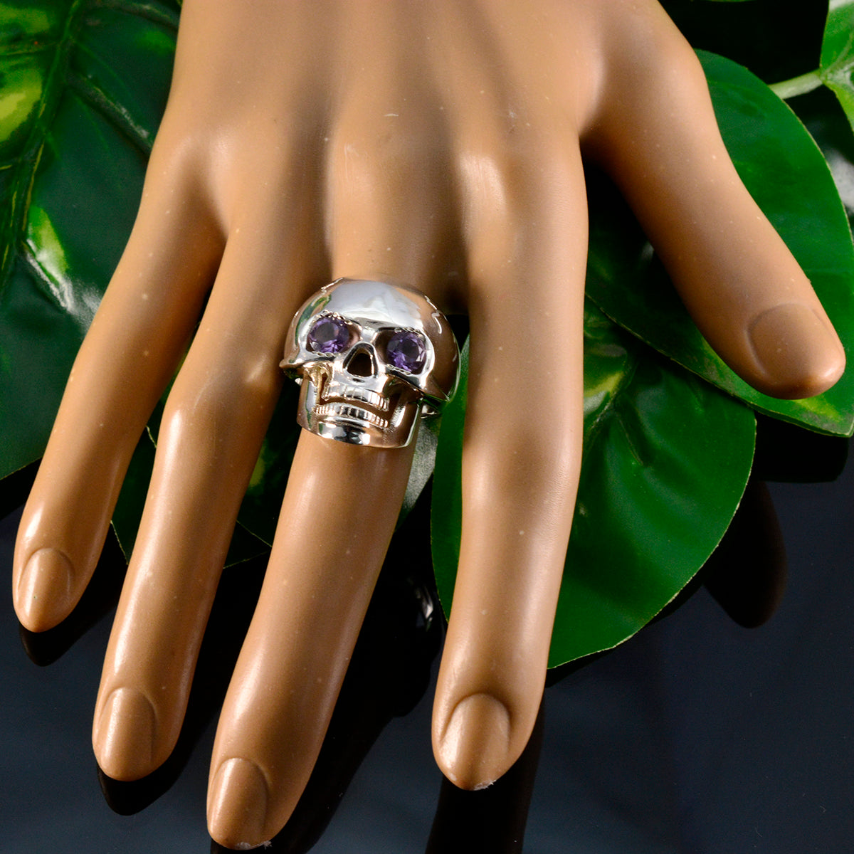 Isadora Signet Purple Toi et Moi Ring
