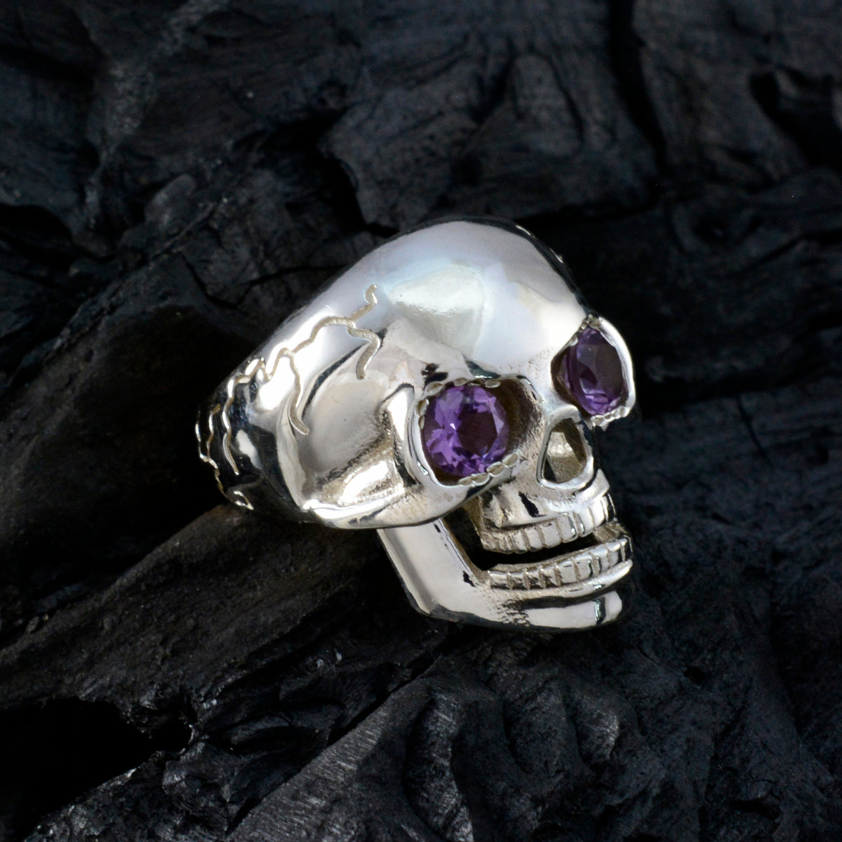 Isadora Signet Purple Toi et Moi Ring