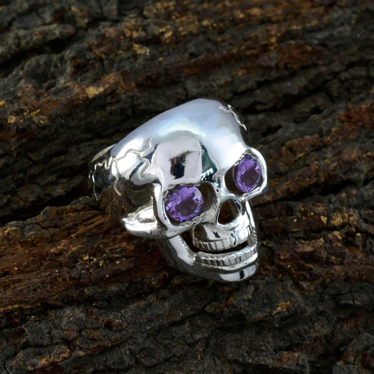 Isadora Signet Purple Toi et Moi Ring