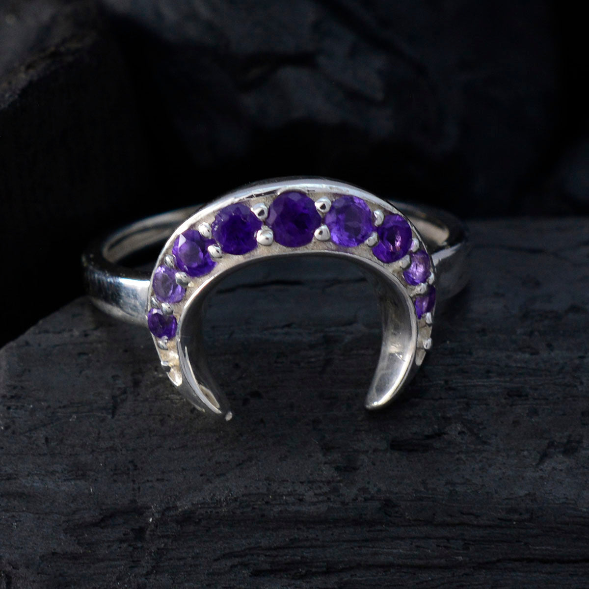 Lakshmi Abstract Purple multiple Ring