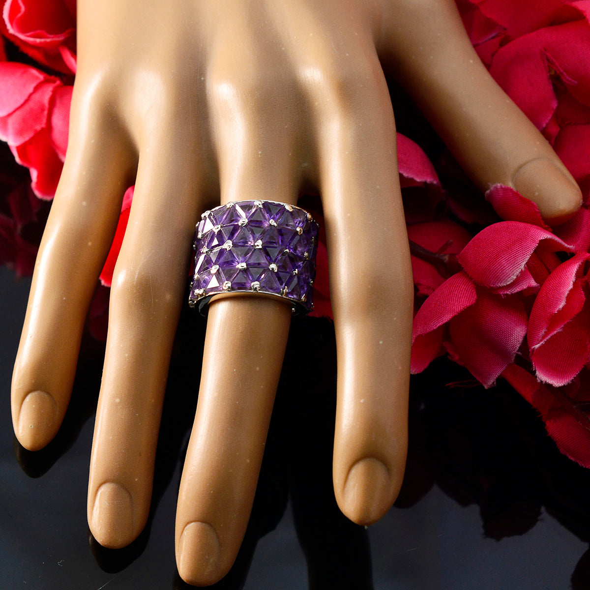 Lili Heritage Purple multiple Ring