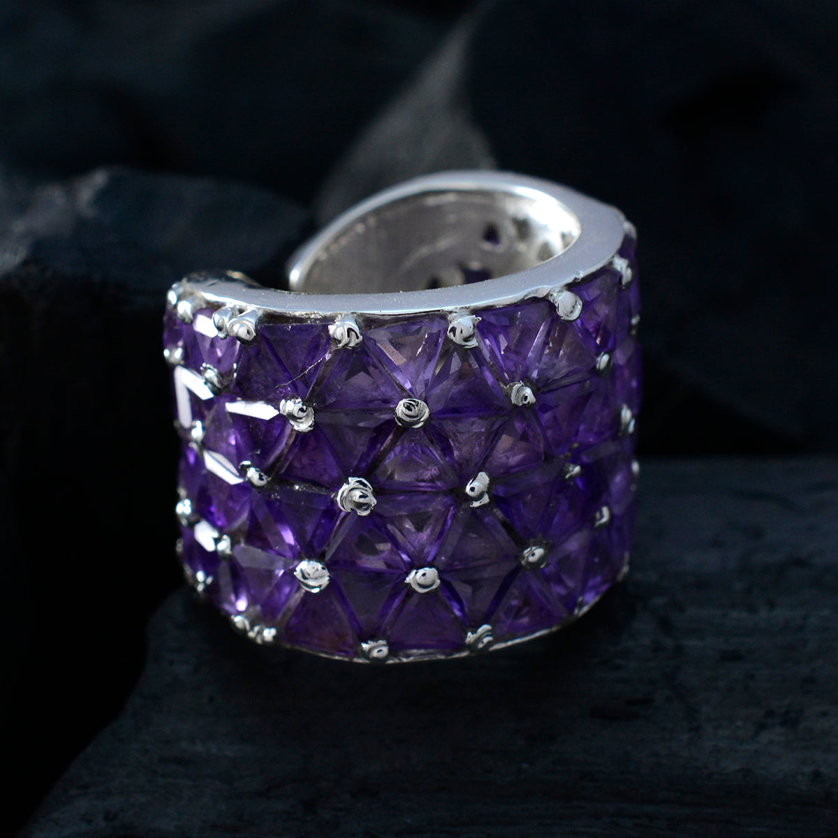 Lili Heritage Purple multiple Ring