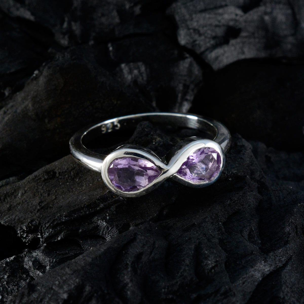 Haruka Artisan Purple multiple Ring