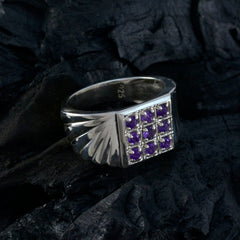 Ellie Abstract Purple navratna Ring