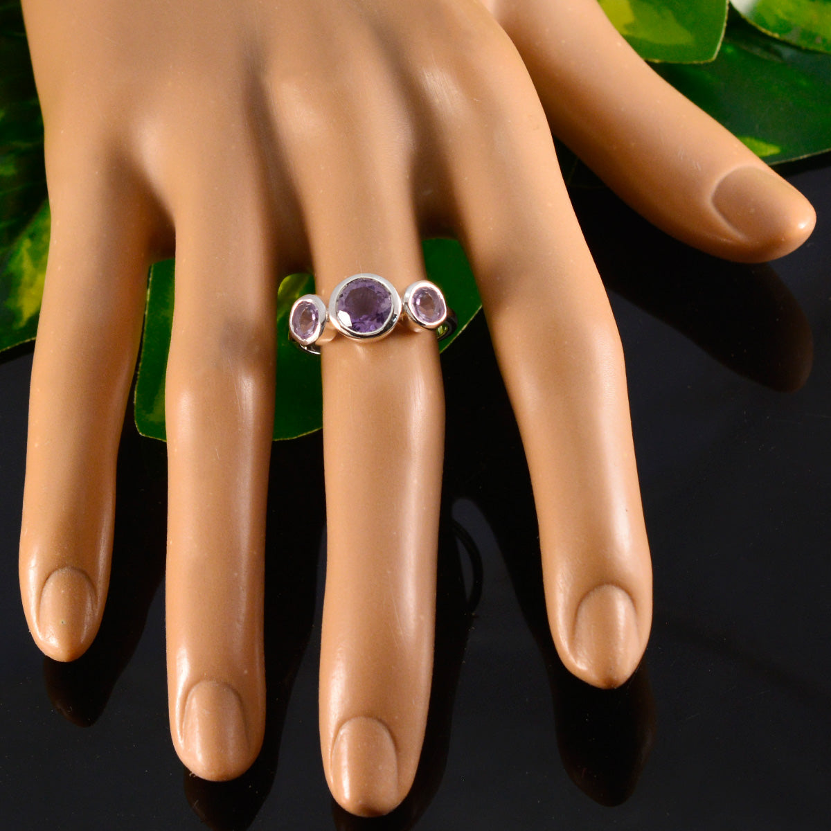 Ying Glamorous Purple Trilogy Ring