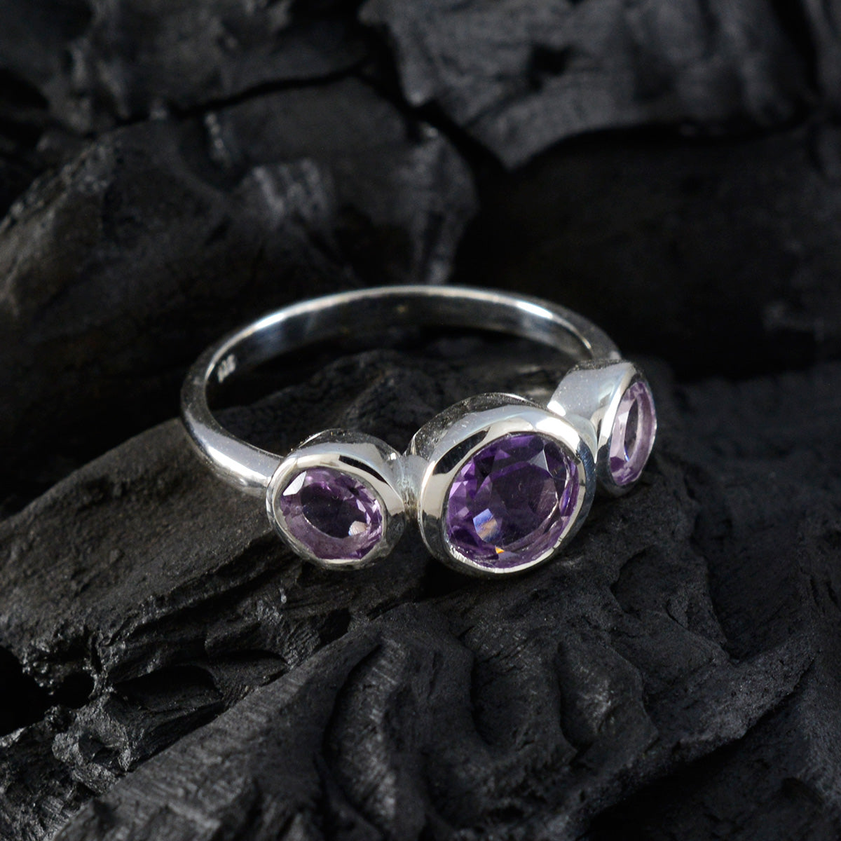 Ying Glamorous Purple Trilogy Ring