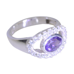 Yuna Feminine Purple Halo Ring