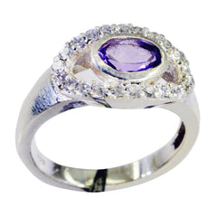 Yuna Feminine Purple Halo Ring