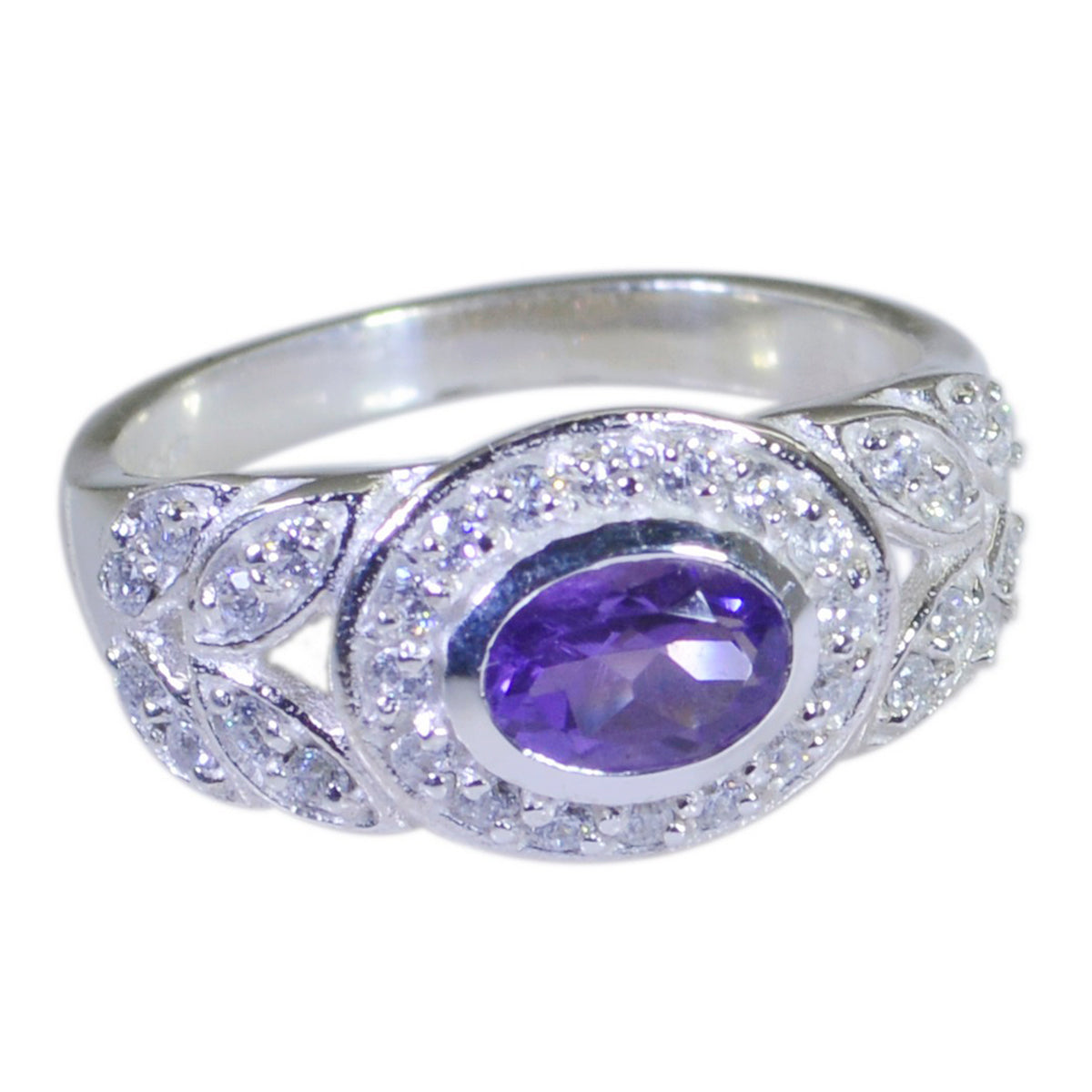 Julia Fairytale Purple Halo Ring