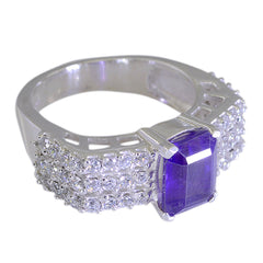 Lea Abstract Purple Halo Ring