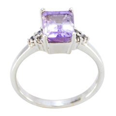 Aaliyah Contemporary Purple Halo Ring